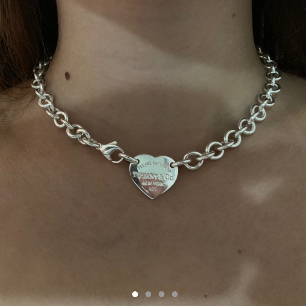 Return to tiffany heart tag choker